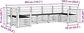 vidaXL Σειρά Καναπέ Εξωτερικού 7 τμχ. 7-θέσια Λευκό