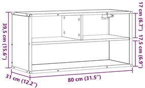 ΈΠΙΠΛΟ ΤΗΛΕΟΡΑΣΗΣ SONOMA ΔΡΥΣ 80X31X39,5 ΕΚ. ΕΠΕΞ. ΞΥΛΟ 848925