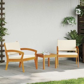 vidaXL Σετ μπιστρό με μαξιλάρι 3 pcs Καφέ Πολυεστέρας