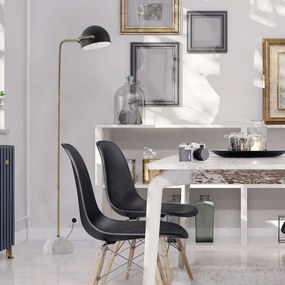 Φωτιστικό Δαπέδου Aca Oceanus ML306061F Black Matt/Marble