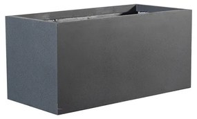 Supergreens Γλάστρα Πήλινη Ορθογώνια "Solid" Μαύρη M 60x30x30 εκ.