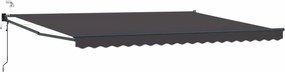 vidaXL Ηλεκτρικό Αναδιπλούμενο Σκίαστρο Ανθρακί 4 x 3 μ
