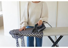 Τραπέζι σιδερώματος Brabantia B 1008893, 124x38 cm, 7 θέσεις ρύθμισης, Μεγάλη θήκη σίδερου, Ανοιχτό γκρι