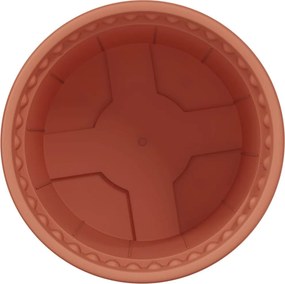 vidaXL Στρογγυλή Γλάστρα Λουλουδιών 24 pcs Κεραμιδί Ø 12,5 x 10 εκ