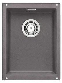 Blanco Subline-U 320-U Rock Grey SILGRANIT™ PuraDur™ Γρανιτένιος Νεροχύτης Υποκαθήμενος με 1 Γούρνα 35x46 cm