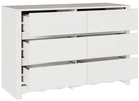 vidaXL Συρταριοθήκη με συρτάρι Drammen Λευκό 111 x 43 x 73.5 εκ.