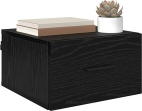 vidaXL Κομοδίνο 2 τεμ. Μαύρη δρυς 35 x 35 x 20 εκ Επεξεργασμένο Ξύλο