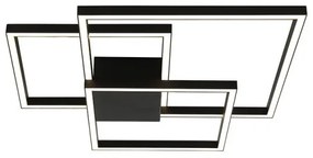 Πλαφονιέρα Φωτιστικό Οροφής 56cm LED 48W IP20 3000K Zambelis-2023-Μαύρο 2023