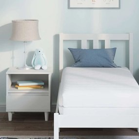 vidaXL Στρώμα Λευκός 70 x 140 cm Τσέπες ελατηρίων