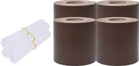 vidaXL Λωρίδες Απορρήτου PVC Καφέ 140x0,19 μ.