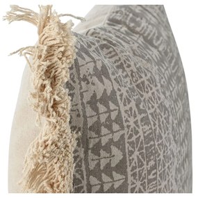 Μαξιλάρι Home ESPRIT Γκρι Φυσικό Boho 45 x 8 x 45 cm