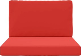vidaXL Μαξιλάρι Καναπέ Εξωτερικού Χώρου 2 pcs Κόκκινο Πολυεστέρας