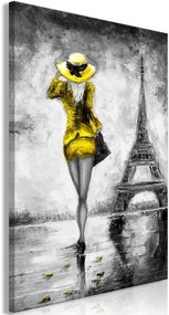 Πίνακας - Parisian Woman (1 Part) Vertical Yellow - 60x90