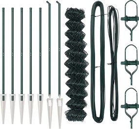 vidaXL Στύλος Περιφράξεων Πράσινο 10 x 1,2 μ (40 x 40 mm πλέγμα)