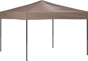 vidaXL Τέντα Εκδηλώσεων Πτυσσόμενη Taupe 3 x 3 μ.