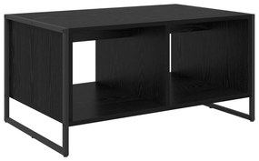 vidaXL Τραπεζάκι σαλονιού Μαύρη Οξυά 80 x 50 x 40 cm