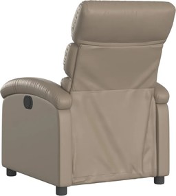 vidaXL Πολυθρόνα Ανακλινόμενη Καπουτσίνο από Συνθετικό Δέρμα