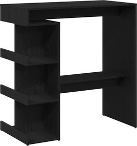 vidaXL Τραπέζι μπαρ Μαύρη Οξυά 100 x 48 x 101,5 εκ. Επεξεργασμένο ξύλο