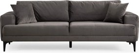 Τριθέσιος Καναπές Ανθρακί ASTANA 234x100x78