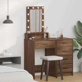 vidaXL Τραπέζι περιποίησης Καφέ 50 x 41 x 140 εκ. Επεξεργασμένο ξύλο