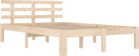 vidaXL Πλαίσιο Κρεβατιού 150 x 200 εκ. Μασίφ Ξύλο King Size