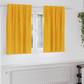 vidaXL Κουρτίνες συσκότισης 2 pcs Χαμομηλί κίτρινο 140 x 140 cm