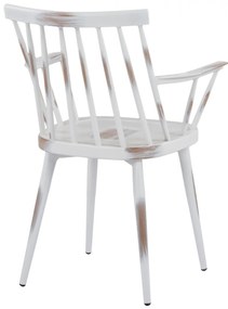 Καρέκλα - Πολυθρόνα YVONNE C5555.02 Αλουμινίου Λευκή Πατίνα 60x50x82 εκ. 60x50x82 εκ.