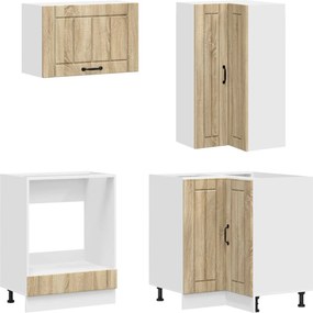 vidaXL Μονάδα κουζίνας LUCCA 8 pcs Sonoma Δρυς Επεξεργασμένο Ξύλο