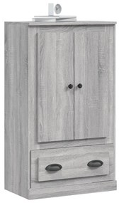 vidaXL Ντουλάπι Γκρι Sonoma 60x35,5x103,5 εκ. από Επεξεργασμένο Ξύλο