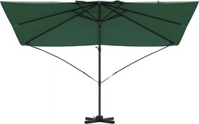 vidaXL Ομπρέλα ηλίου Πράσινο 351 x 250 x 260 εκ