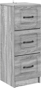 vidaXL Ντουλάπι με Συρτάρια Γκρι Sonoma 33 x 34,5 x 87 εκ.
