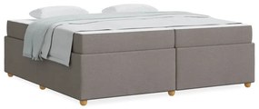 vidaXL Σκελετός Κρεβατιού Άλλο Taupe 200 x 200 cm ύφασμα