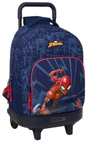 Σχολική Τσάντα με Ρόδες Spider-Man Μπλε 33 x 45 x 22 cm
