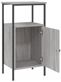 vidaXL Κομοδίνο Γκρι Sonoma 41 x 31 x 80 εκ. από Επεξεργασμένο Ξύλο
