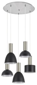 Φωτιστικό Οροφής Πολύφωτο Homelighting 77-8926 Flex Nickel