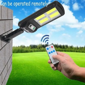 Προβολέας 128 led (cob) με ηλιακό πάνελ