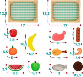 Παιχνίδια Σετ Τροφίμων Woomax 46471 (12 pcs)