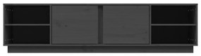 vidaXL Έπιπλο Τηλεόρασης Γκρι 156x40x40 εκ. από Μασίφ Ξύλο Πεύκου