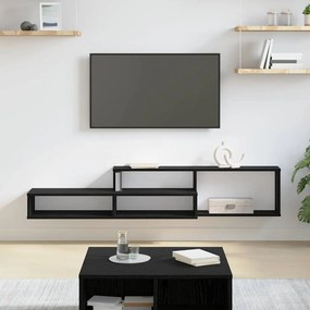 vidaXL ΡάφιΤηλεόρασηςΤοίχου 150x25x28,5εκ Επεξεργασμένο ξύλο