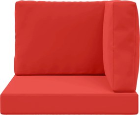 vidaXL Μαξιλάρι Καναπέ Εξωτερικού Χώρου 3 pcs Κόκκινο Πολυεστέρας