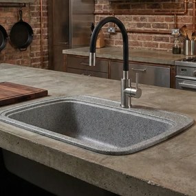 Sanitec Classic 313 (58×50) - Γρανιτένιος νεροχύτης - Granite GREY