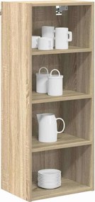 vidaXL Κρεμαστό ντουλάπι με αποθήκευση Δρύς Sonoma 40 x 29,5 x 100 εκ.