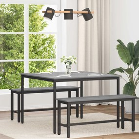 vidaXL Τραπεζαρίες 110 x 110 x 75 cm ΜΕΤΑΛΛΟ