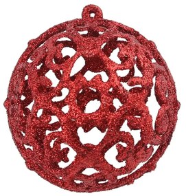 vidaXL Σετ Μπάλες Χριστουγεννιάτικες 100 τεμ. Κόκκινες 3/4/6 εκ.