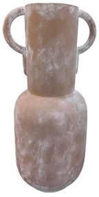 AREOPOLI ΓΛΑΣΤΡΑ ΔΑΠΕΔΟΥ FIBER GLASS ΚΕΡΑΜΜΥΔΙ ΛΕΥΚΟ 51x43,5xH106cm