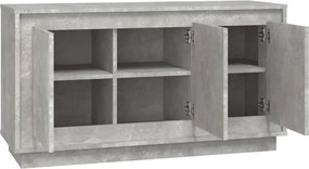 vidaXL Ντουλάπι Γκρι Σκυροδέματος 102x35x55 εκ. Επεξεργασμένο Ξύλο