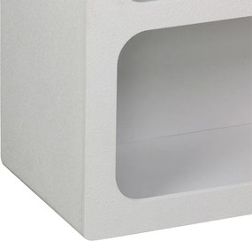 Βιβλιοθήκη-ραφιέρα Emersi pakoworld mdf σε λευκή απόχρωση 70x35x100εκ