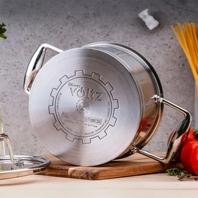 Κατσαρόλα Oliver Voltz OV51210P22 Berlin Premium Collection, 22 cm, 4,7 l, Ανοξείδωτο 18/10, Επαγωγή, Inox