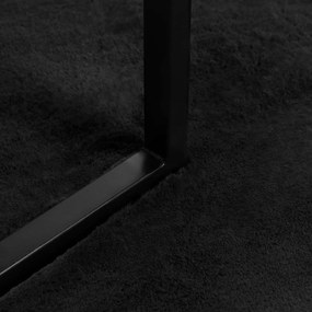 vidaXL Χαλιά Ψεύτικου Κουνελιού Olite Μαύρο 160 x 230 cm Πολυεστέρας