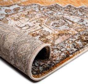 Χαλί Διαδρόμου (80x150) Βιοκαρπέτ Naf Naf Amaro S373B Brown/Multi Grey